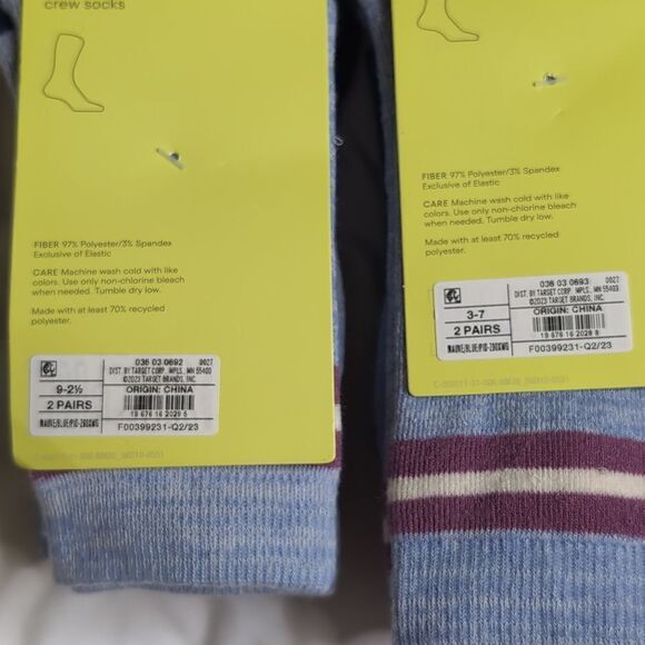 All in Motion Kids Heavy Weight Crew Socks Moisture Wicking Medium, NEW - Picture 4 of 8